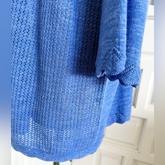 Croft & Barrow Blue Women's Cardigan Sweater Open Knit Size 3X - Picture 11 of 12